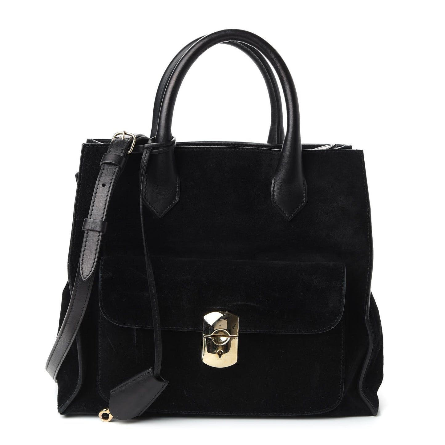 Suede Padlock All Afternoon Black
