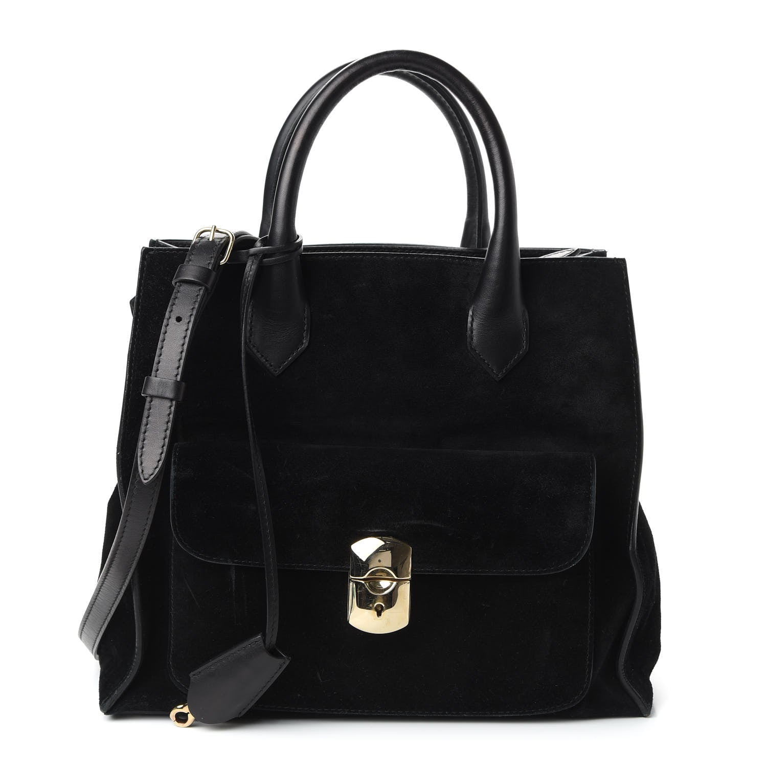 Balenciaga Suede Padlock All Afternoon Black 1 of 11