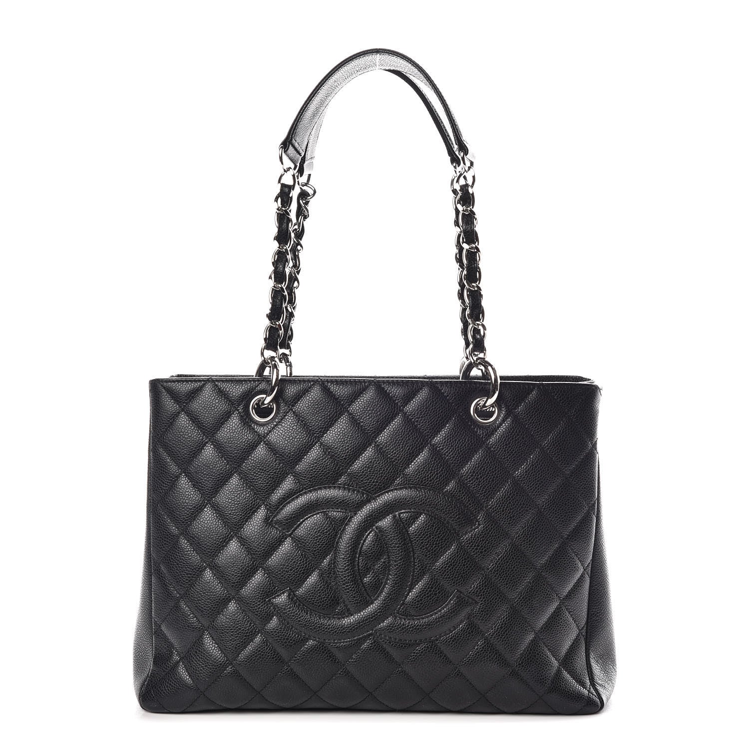 Chanel Caviar Quilted Grand Shopping Tote GST Black 1 of 10