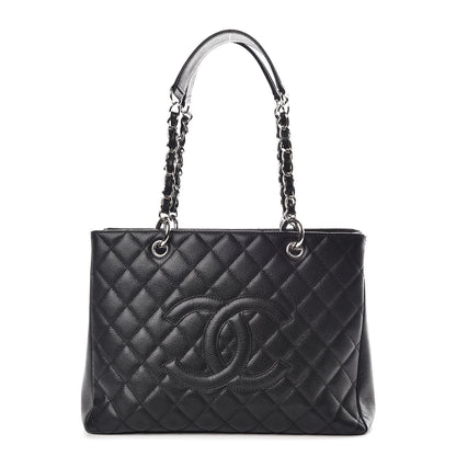Chanel Caviar Quilted Grand Shopping Tote GST Black 1 of 10
