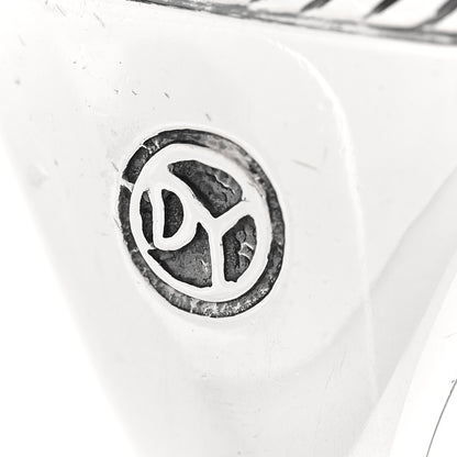 David Yurman Sterling Silver Diamond Citrine 20mm Albion Ring 54 7 5 of 5