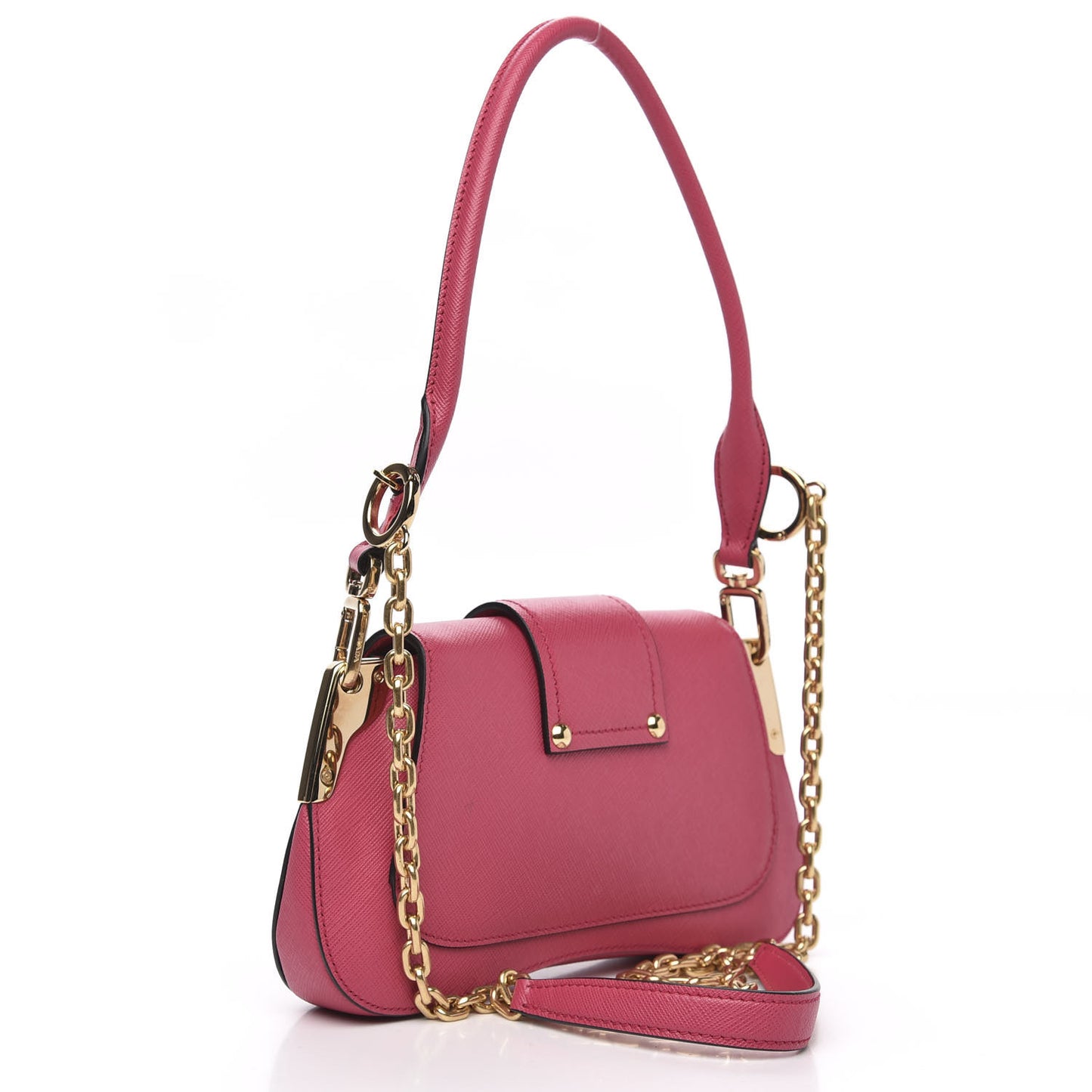 Saffiano Lux Sidonie Shoulder Bag Ibisco