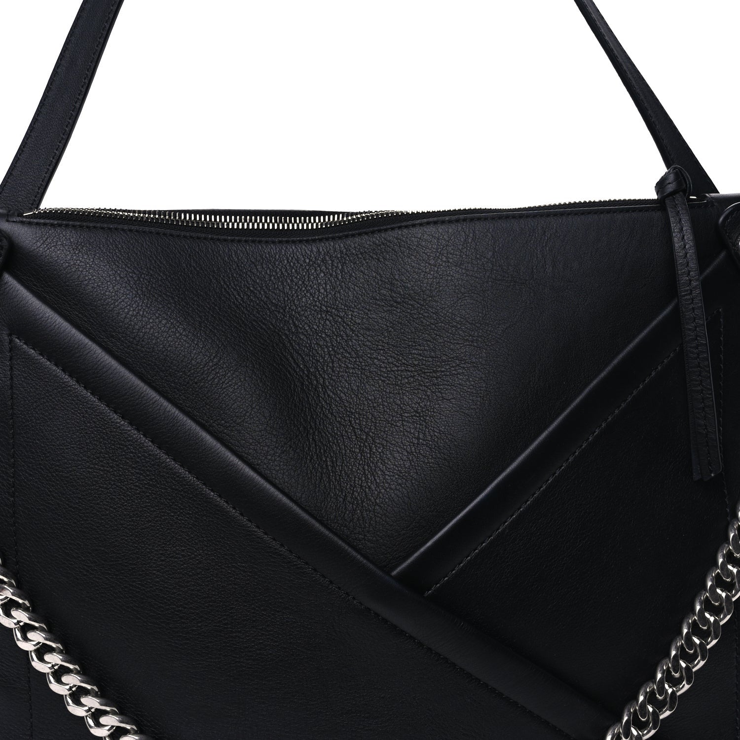 Mulberry Calfskin M Zipped Bag  Black 12 of 16