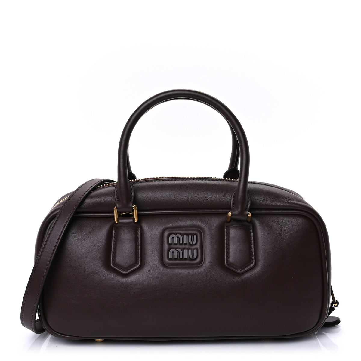Miu Miu Calfskin Arcadie Top Handle Bag Radica 2 of 16