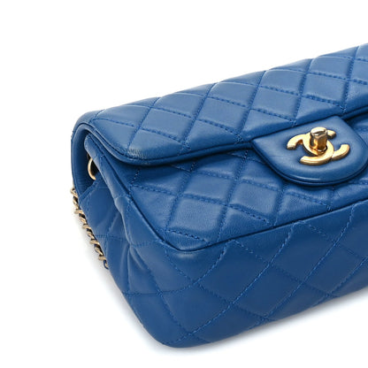 Chanel Lambskin Quilted Pearl Crush Mini Rectangular Flap Blue 8 of 9