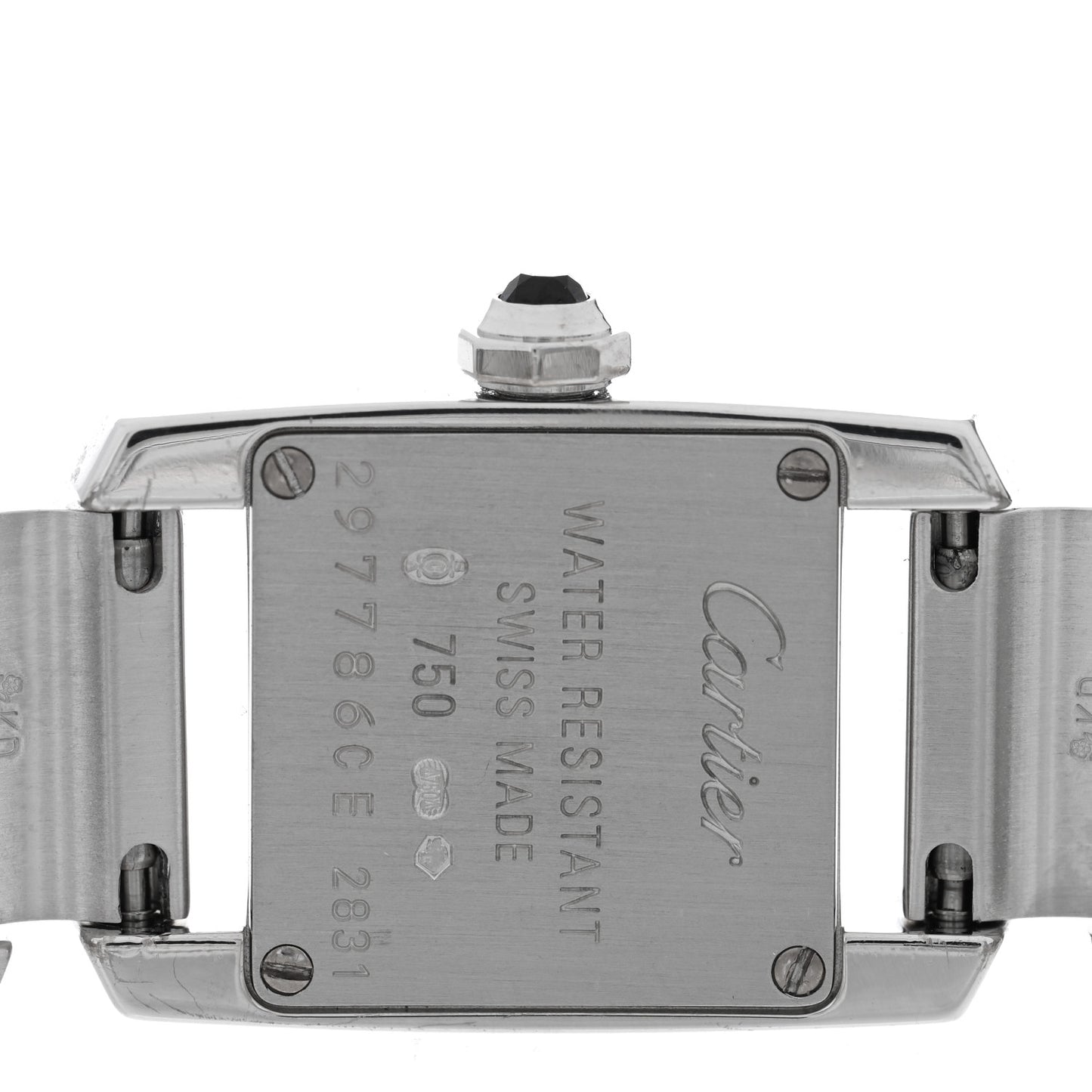 18K White Gold 20mm Tankissime Quartz Watch