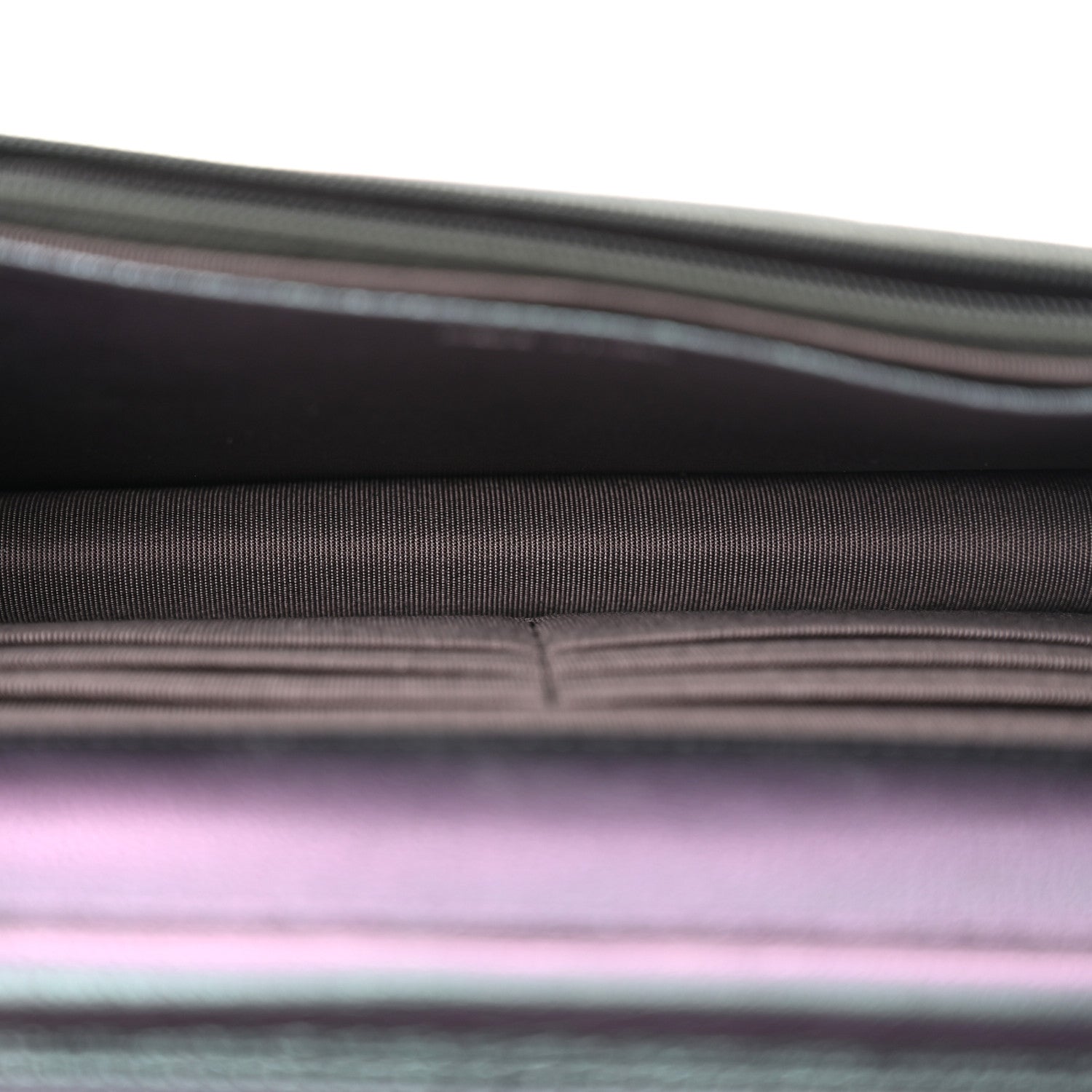 Chanel Iridescent Goatskin Quilted Wallet On Chain WOC Purple 5 of 12