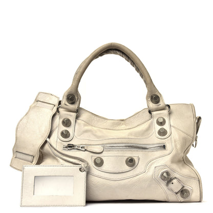 Balenciaga Agneau Giant 21 Silver Hardware City White Light 1 of 12