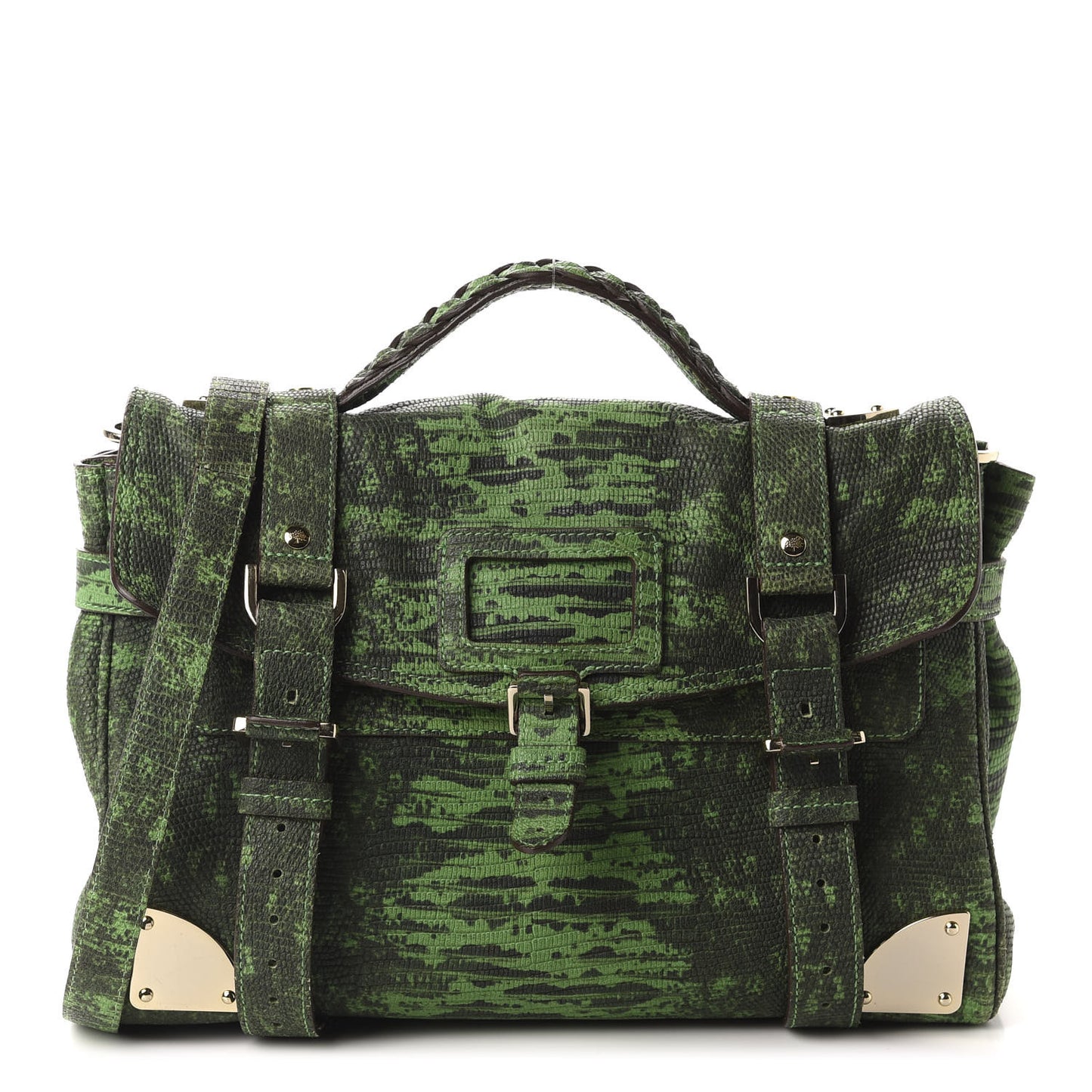 Lizard Print Travel Day Grass Green