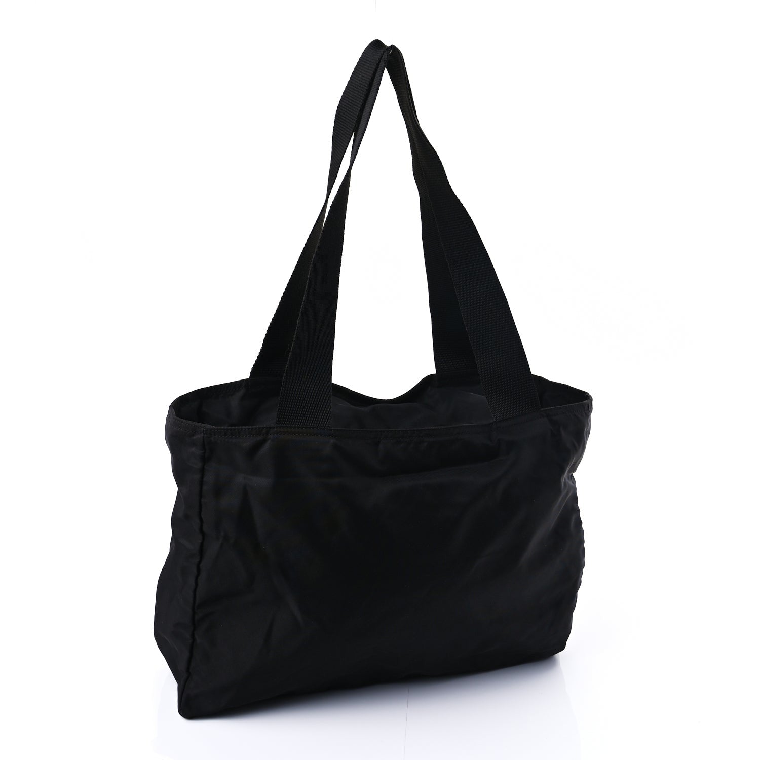 Prada Tessuto Nylon Saffiano Tote Black 2 of 8