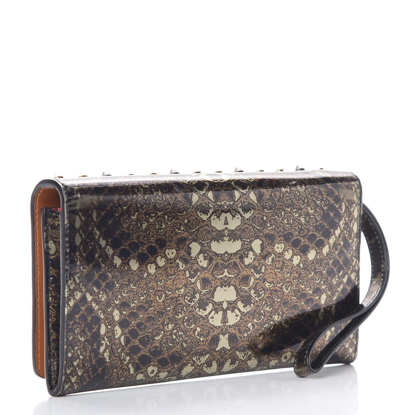 Patent Specchio Printed Macaron Flap Wallet Multi Metal