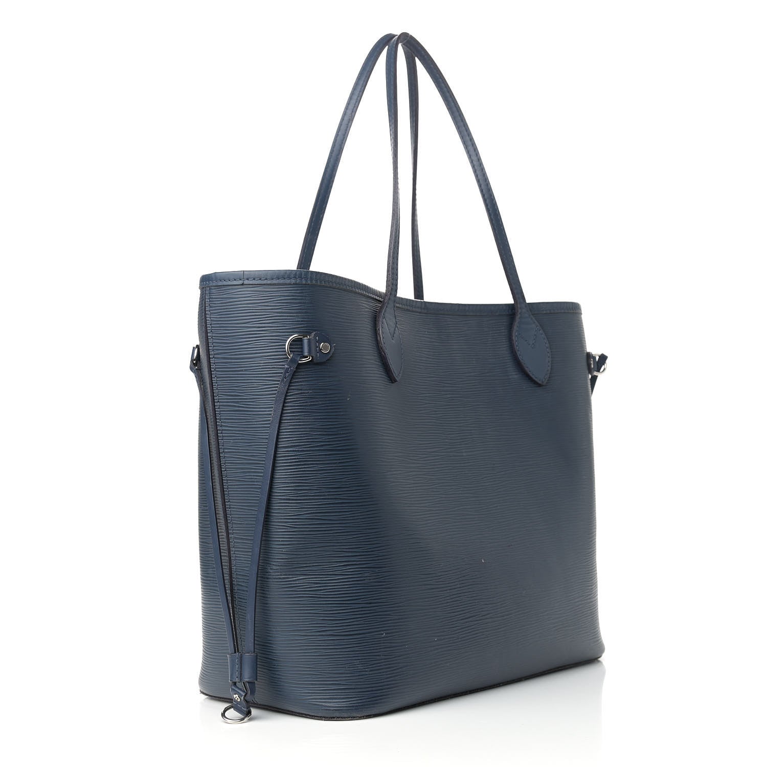 Louis Vuitton Epi Neverfull MM Indigo 3 of 19