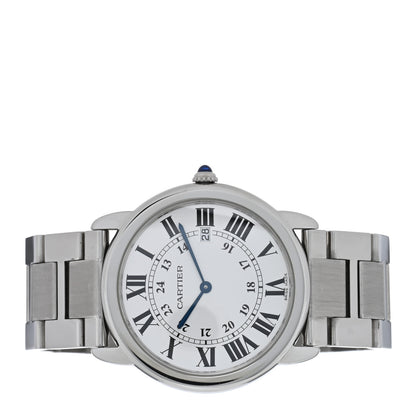 Cartier Stainless Steel 36mm Ronde Solo Quartz Watch 2 of 4