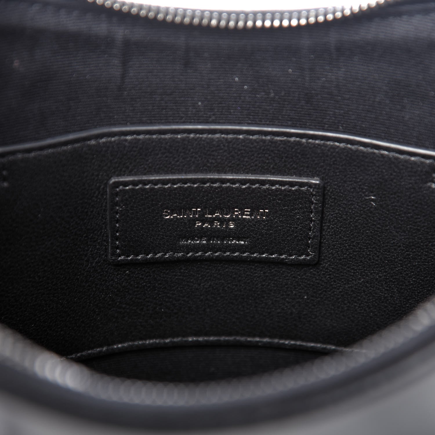 Saint Laurent Calfskin Heart Monogram Crossbody Black 6 of 9