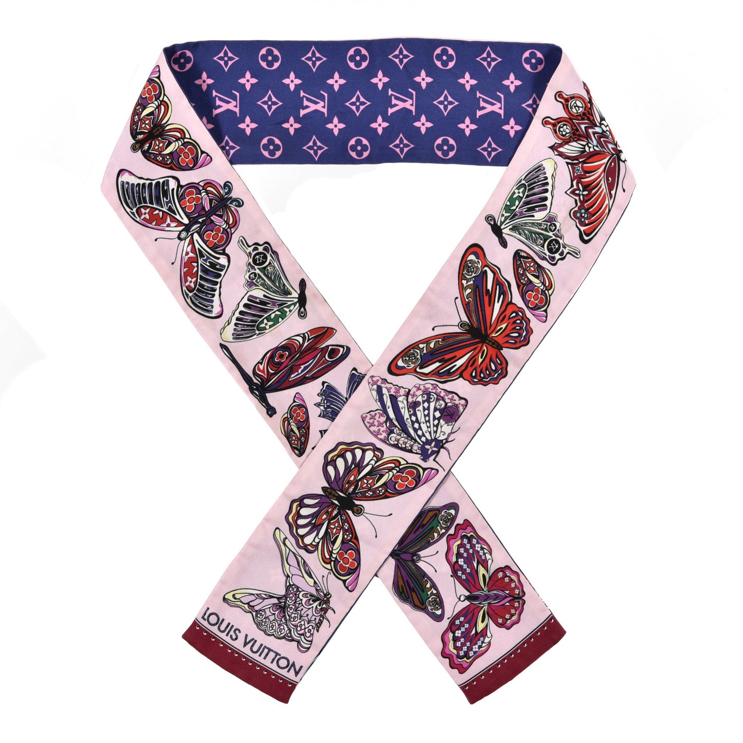 Silk Monogram World Of Love Bandeau Rose