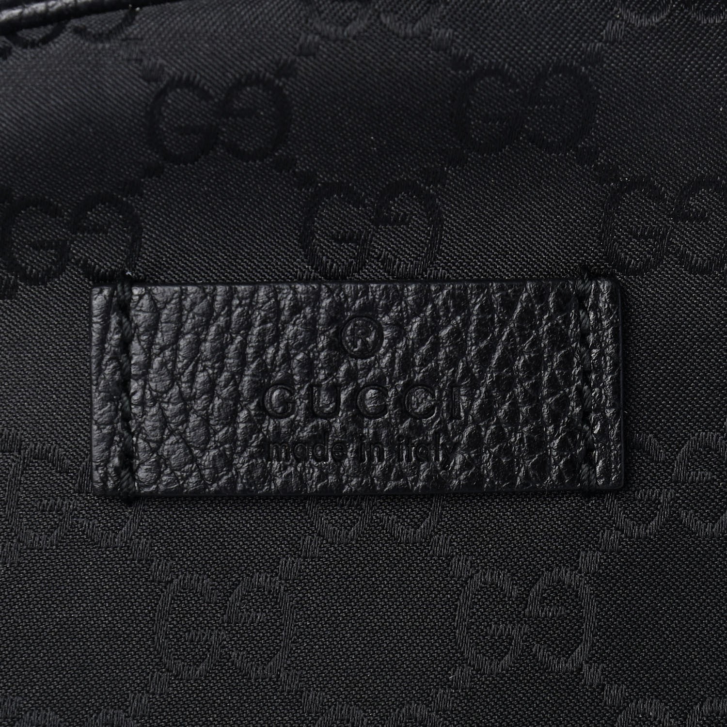 Gucci Nylon Monogram Slim Backpack Black 10 of 10