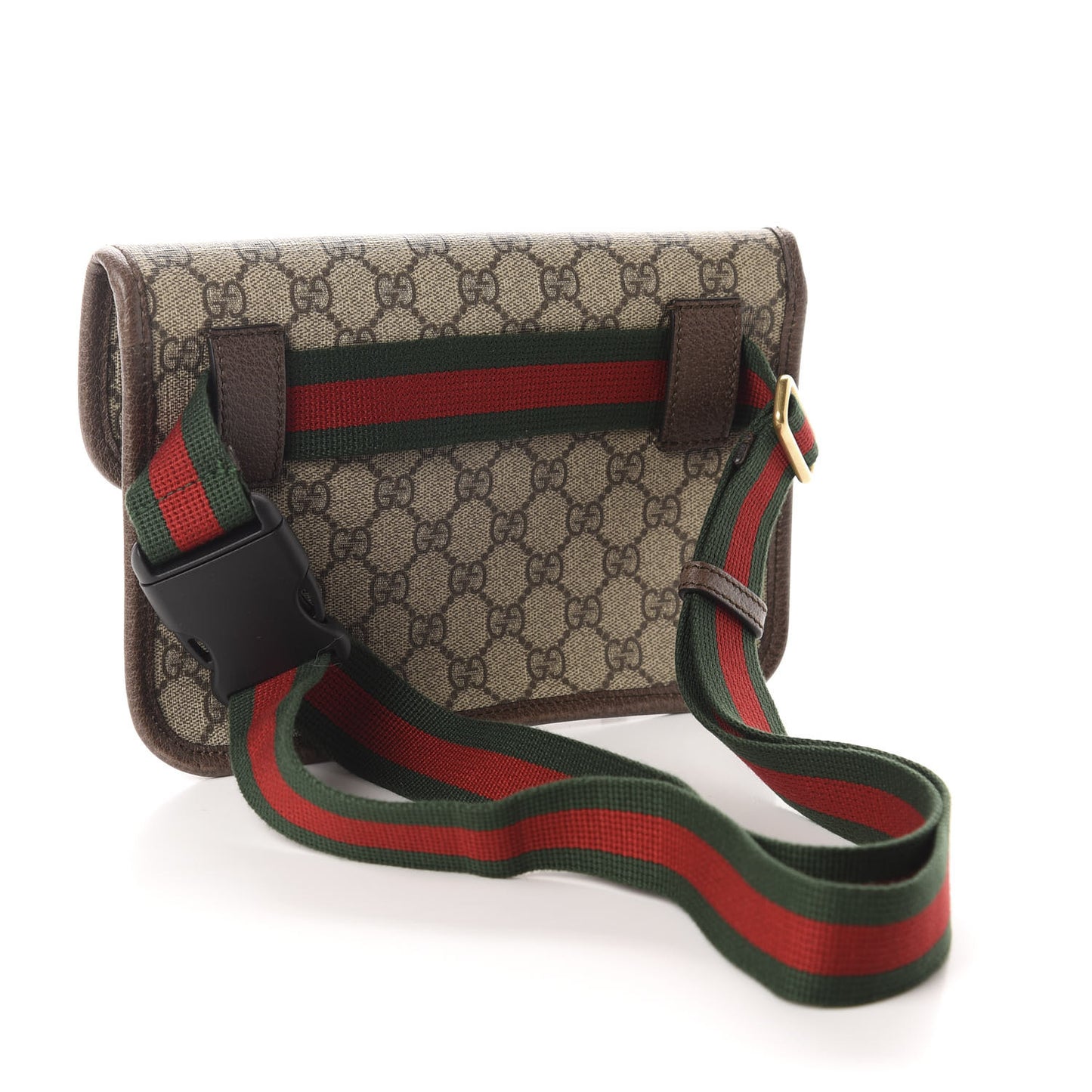 GG Supreme Monogram Neo Vintage Web Belt Bag Brown