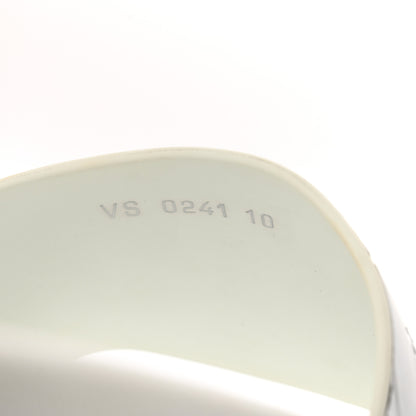 Louis Vuitton Metallic Rubber Embossed Monogram Mens Waterfront Mules 10 8 of 8