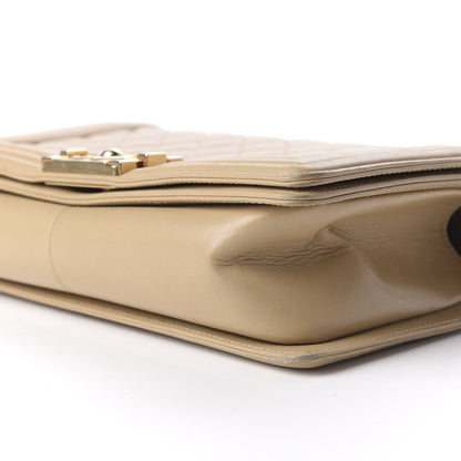 Chanel Lambskin Quilted Medium Boy Flap Beige 6 of 10