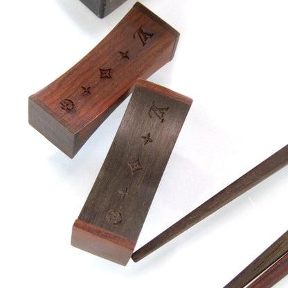 Louis Vuitton Rosewood Monogram Chopsticks 3 of 4