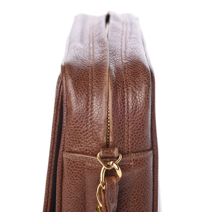 Chanel Caviar Vertical Quilt Bag Brown 16 of 18