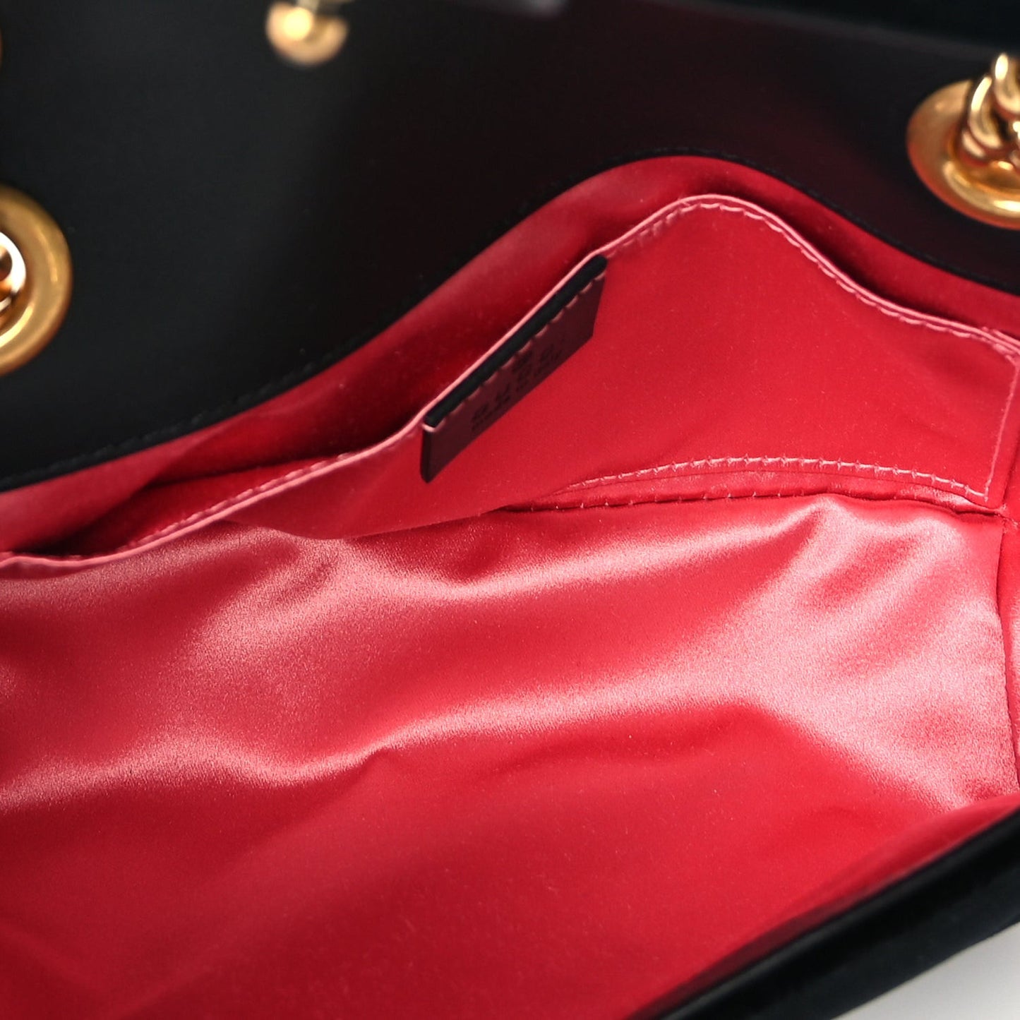 Velvet Matelasse Mini GG Marmont Shoulder Bag  Black