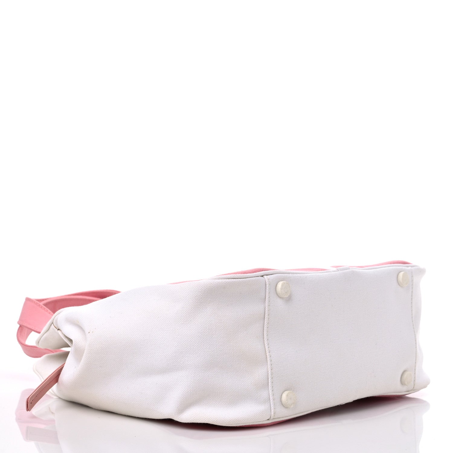 Chanel Canvas CC Handbag Pink White 4 of 14