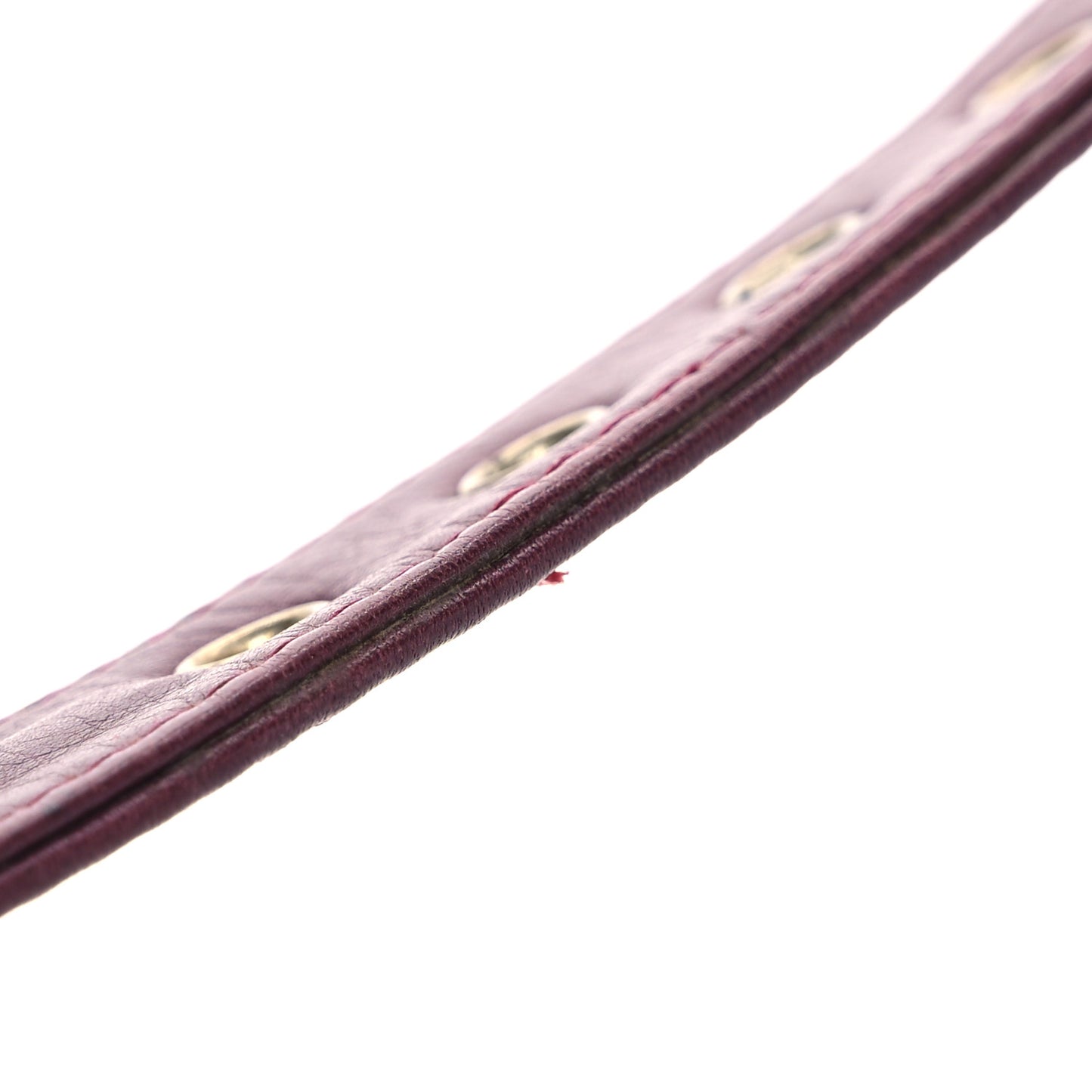 Lambskin Diamond Stitched Waist Chain Belt Flap Bag Burgundy