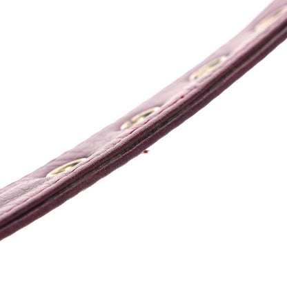 Chanel Lambskin Diamond Stitched Waist Chain Belt Flap Bag Burgundy 17 of 17