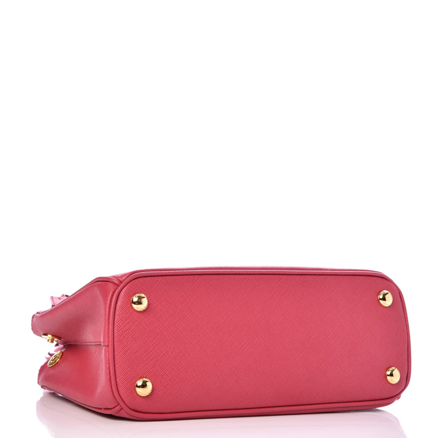 Prada Saffiano Mini Galleria Double Zip Tote Peonia 4 of 10