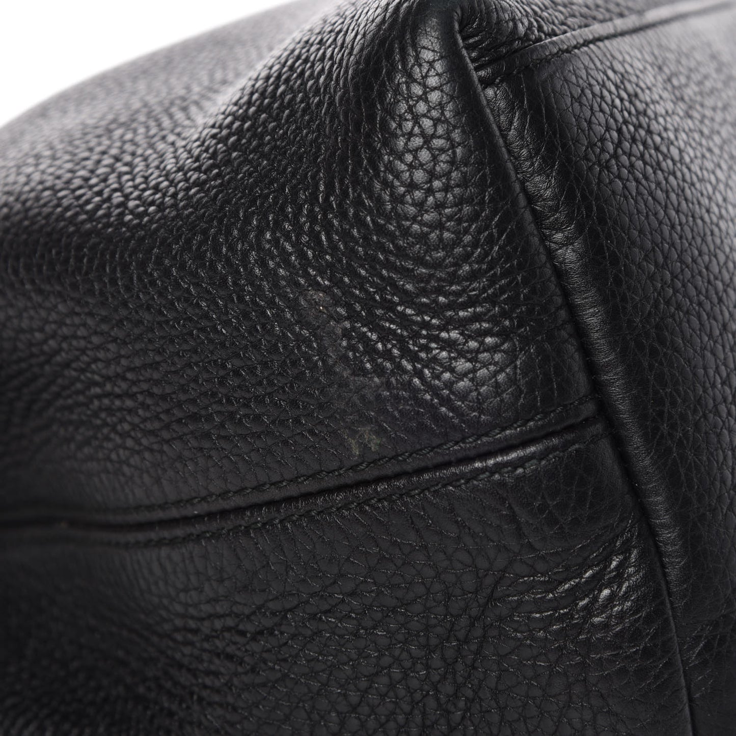 Pebbled Calfskin Medium Soho Chain Shoulder Bag Black