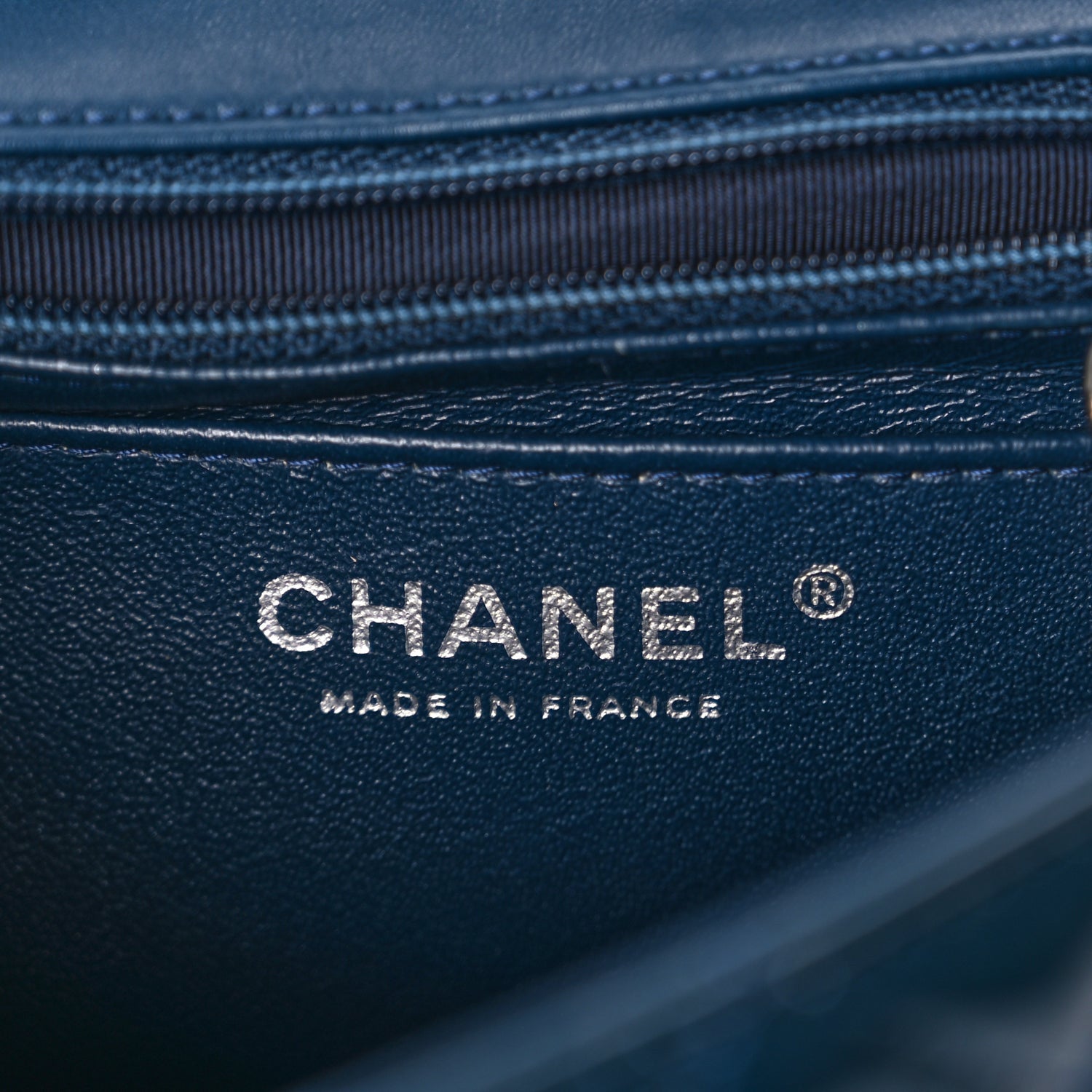 Chanel Patent Calfskin Quilted Mini Rectangular Flap Turquoise 5 of 9