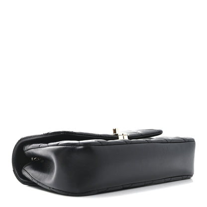 Chanel Lambskin Quilted Rectangular Phone Holder Clutch With Chain Black 4 of 11