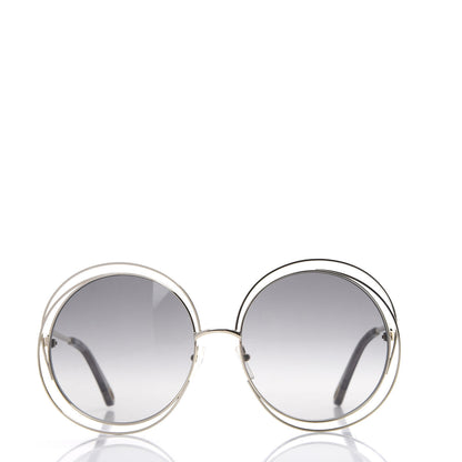 Chloe Oversize Round Carlina Oversized Round Sunglasses CE114S Gold Grey Metallic 2 of 7