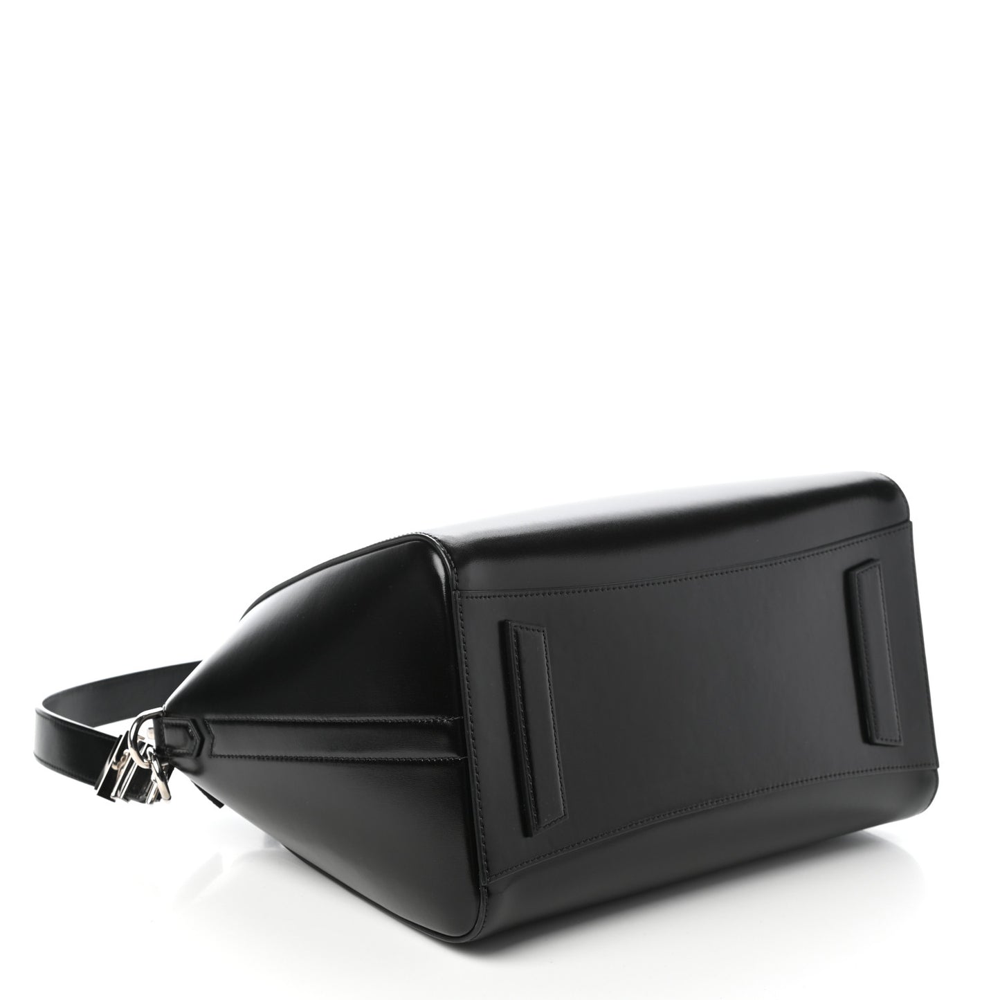 Shiny Lord Calfskin Medium Antigona Black
