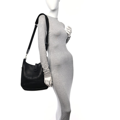 Hermes Taurillon Clemence Evelyne III GM Black 2 of 14