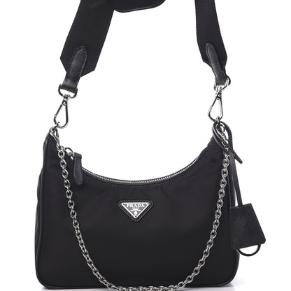 Prada Nylon Re-Edition 2005 Shoulder Bag Black 9 of 9