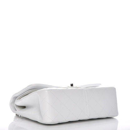 Chanel Caviar Quilted Jumbo Double Flap White 4 of 10