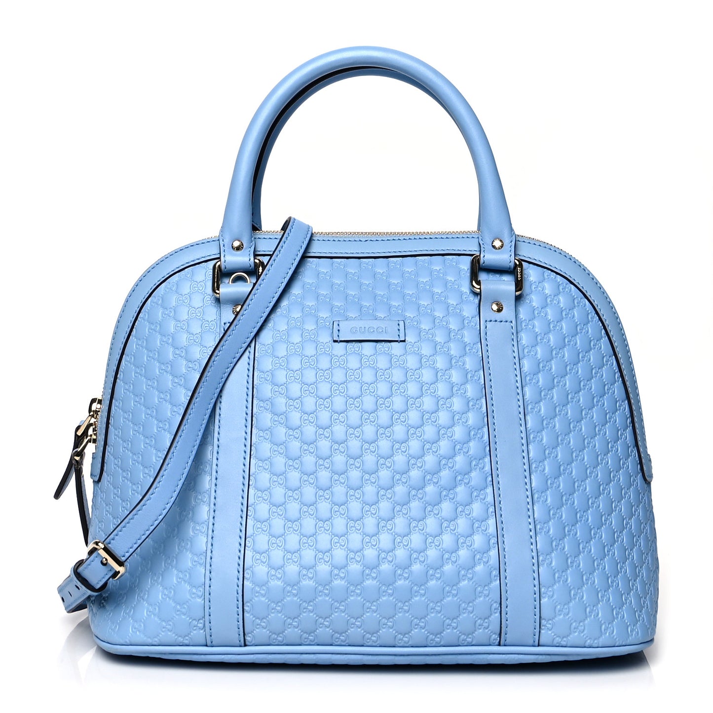 Microguccissima Medium Dome Bag Mineral Blue