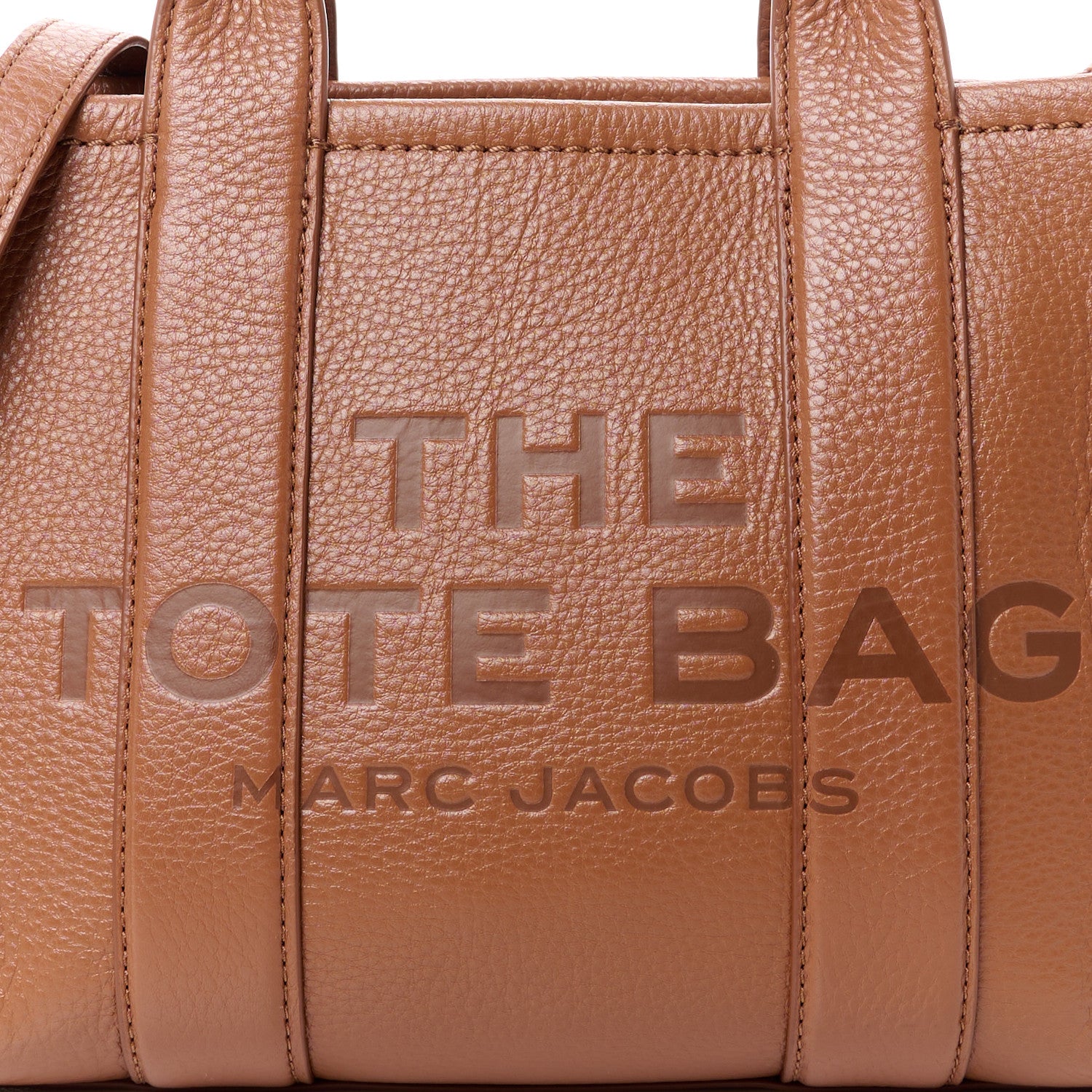 Marc Jacobs Grained Calfskin Mini The Tote Bag Argan Oil 10 of 13