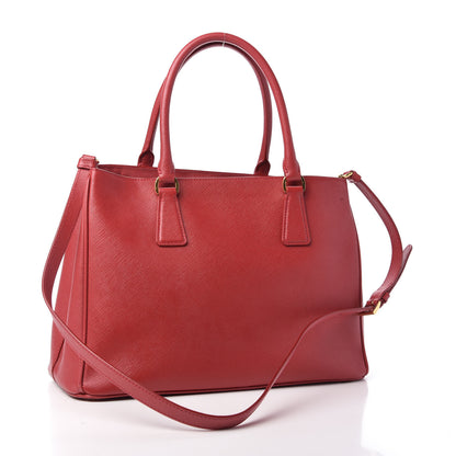 Prada Saffiano Lux Medium Tote Fuoco 3 of 10
