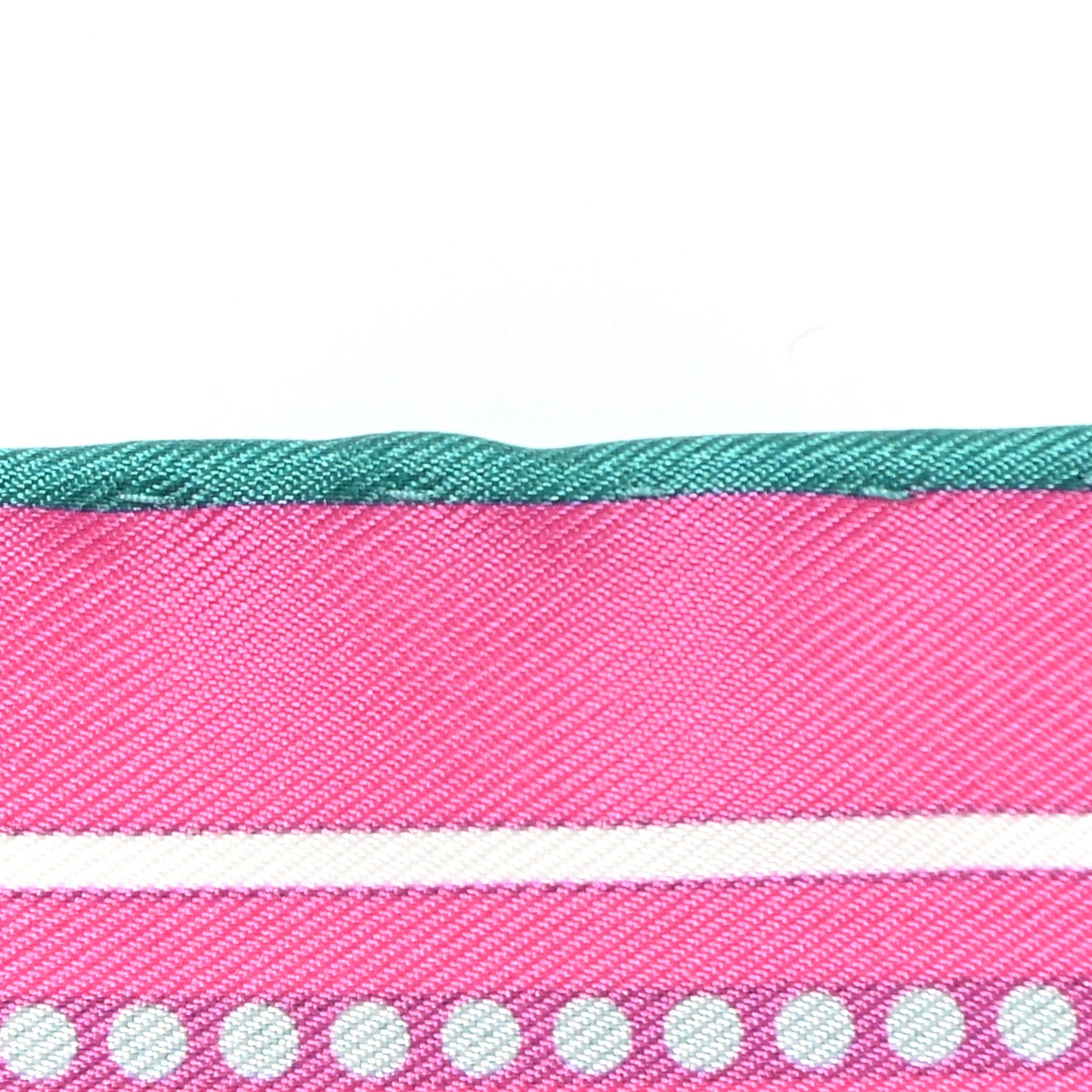 Silk Couvertures Et Tenues Double Face Scarf 90 Vert Rose White