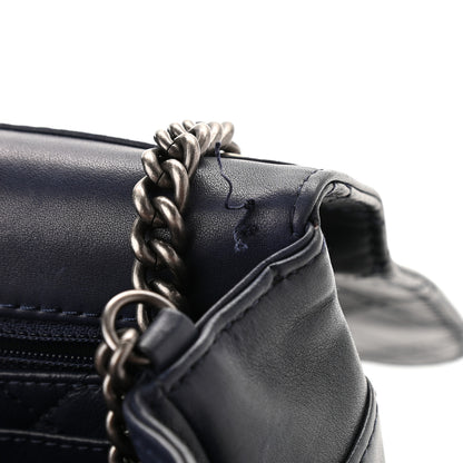 Chanel Calfskin Stitched Urban Luxury Top Handle Bag Navy 14 of 14