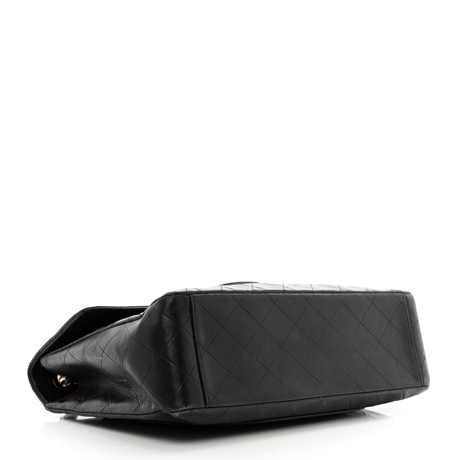 Chanel Lambskin Quilted XL Jumbo Single Flap Black 4 of 15