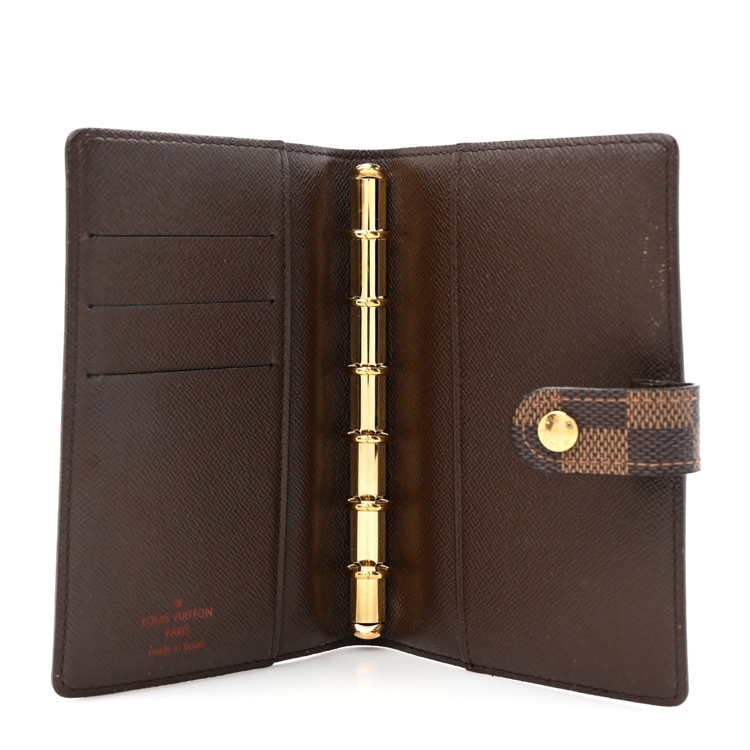 Louis Vuitton Damier Ebene Small Ring Agenda Cover 5 of 7