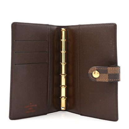 Louis Vuitton Damier Ebene Small Ring Agenda Cover 5 of 7