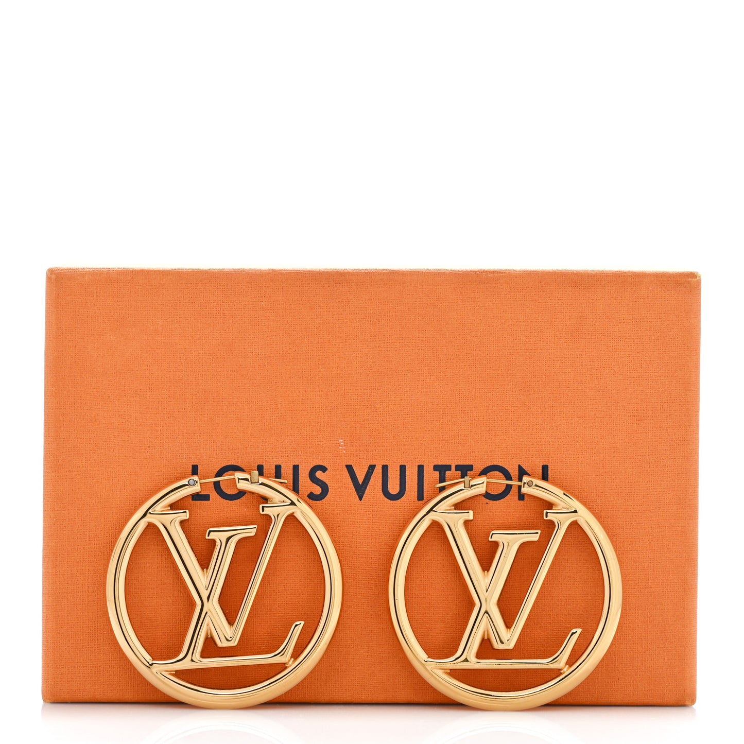 Metal Louise Hoop Earrings Gold