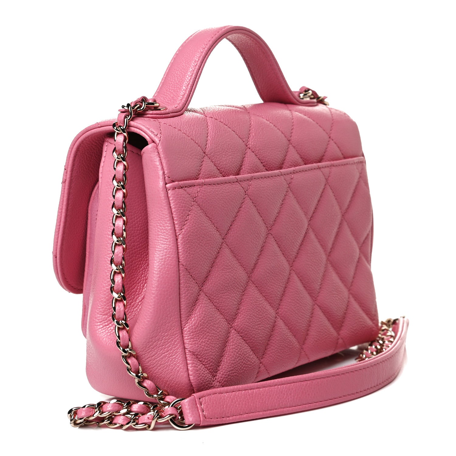 Chanel Caviar Quilted Small Business Affinity Flap Pink 3 of 15