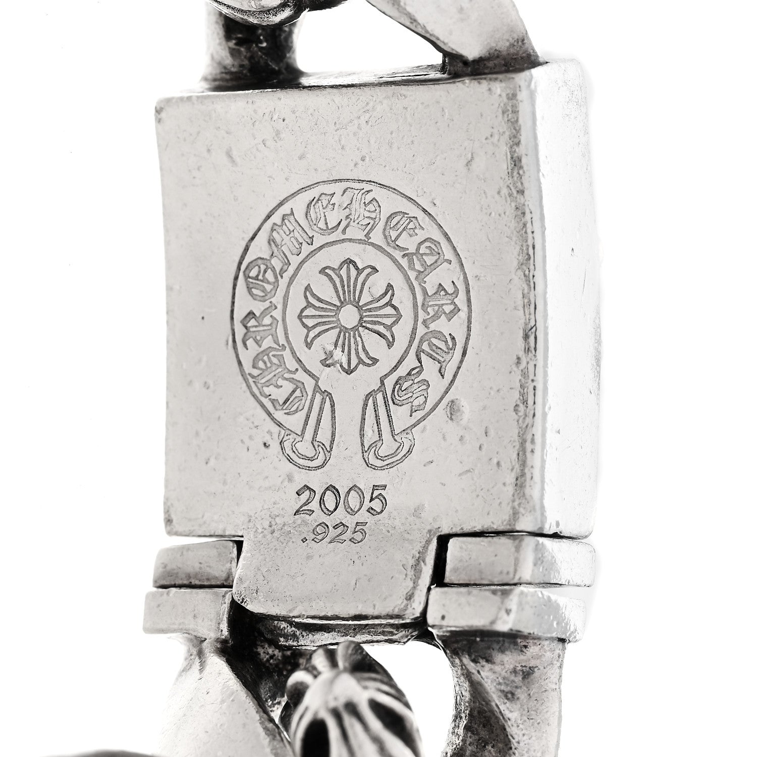Chrome Hearts Sterling Silver Maltese Cross Link Bracelet 4 of 5