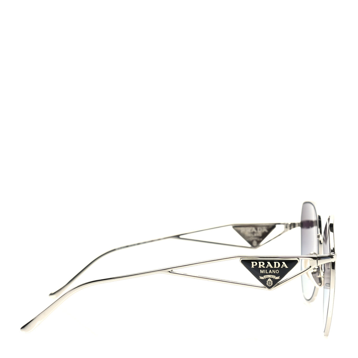 Metal Symbole Triangle Logo Sunglasses SPR57Y Smoky Grey